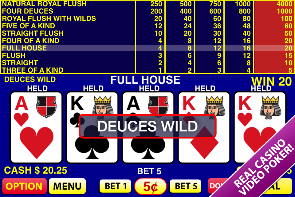 video poker games