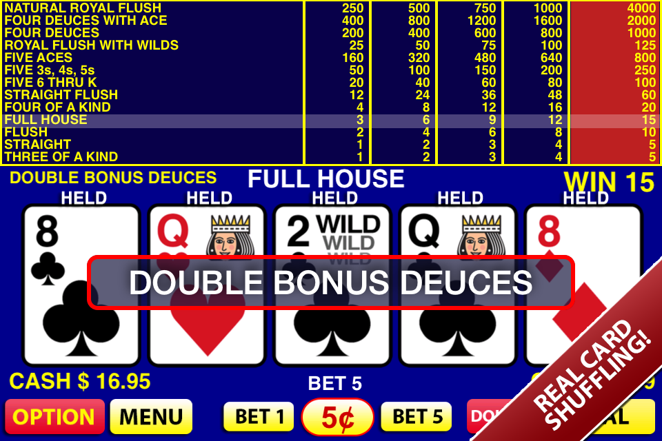 video poker odds